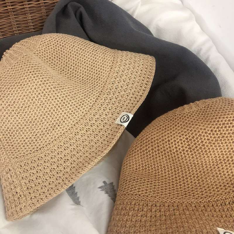 キッズ帽子  キッズ用メッシュ編みバケットハット