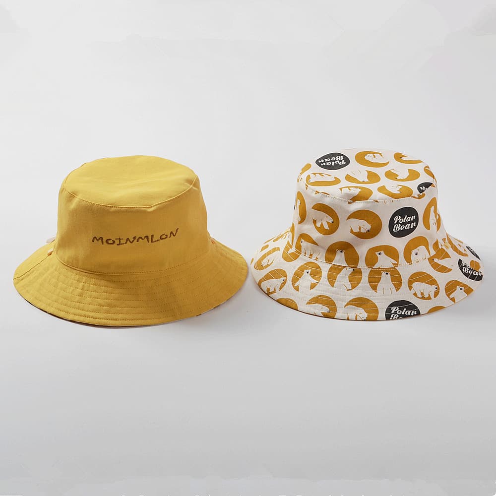 キッズ 帽子 夏用｜軽量両面バケットハット 通園・お出かけにぴったり【通気性＆日よけ対策】