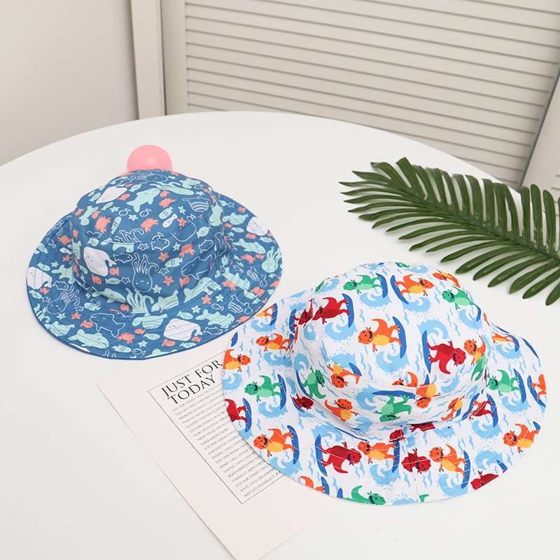 キッズ帽子  子供用動物・星柄バケットハット