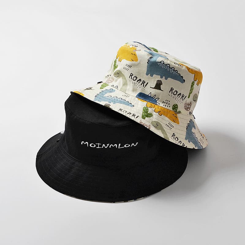 キッズ 帽子 夏用｜軽量両面バケットハット 通園・お出かけにぴったり【通気性＆日よけ対策】