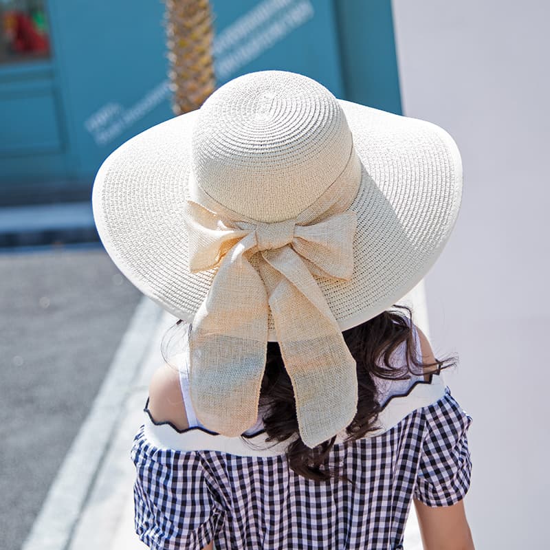キッズ 帽子 夏のお出かけ 日よけ麦わら帽子｜広つば×軽やか素材で紫外線対策