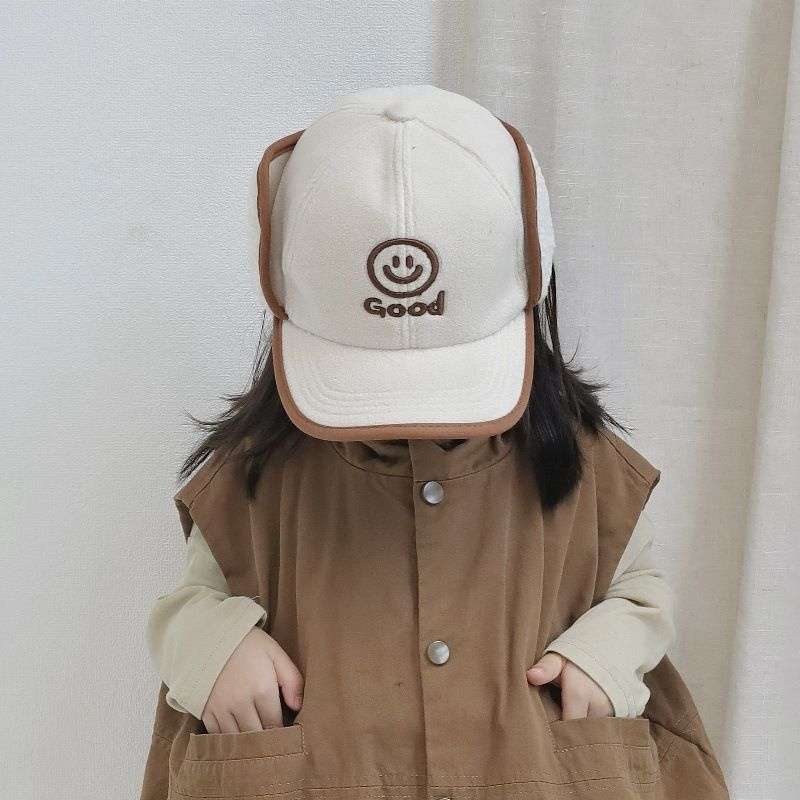 キッズ帽子 キッズ用あったか耳当て付き帽子