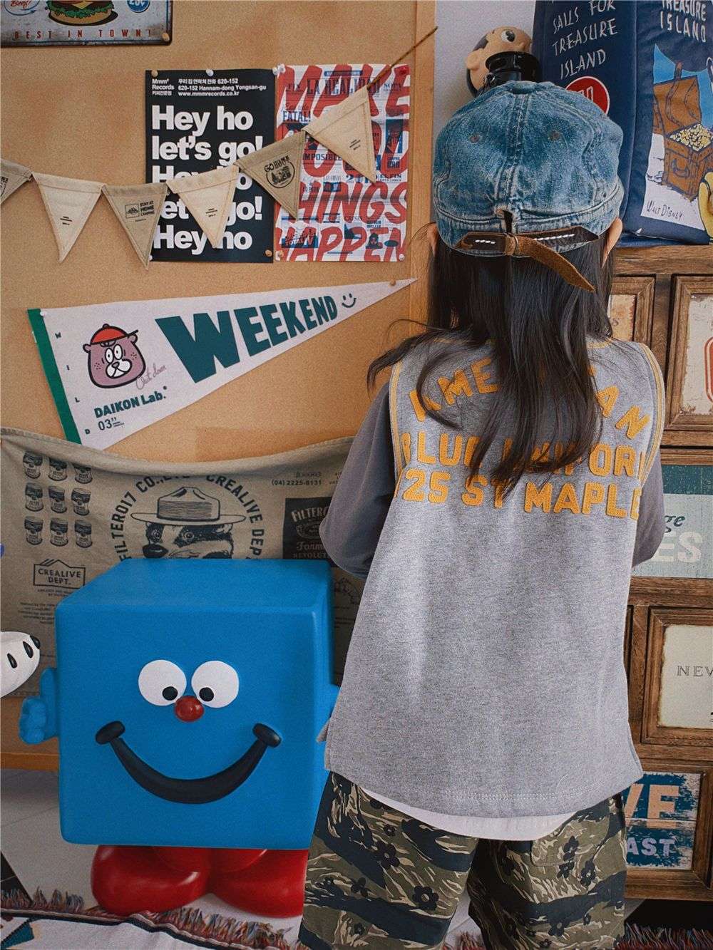 キッズ帽子  スタンダードサービス キッズデニムキャップ