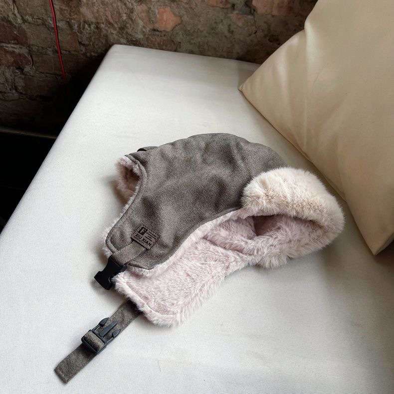 キッズ帽子 頭と耳の暖かさならこれにお任せ！ もこもこ耳あて付きフライトキャップ【51-58 cm・5歳〜】
