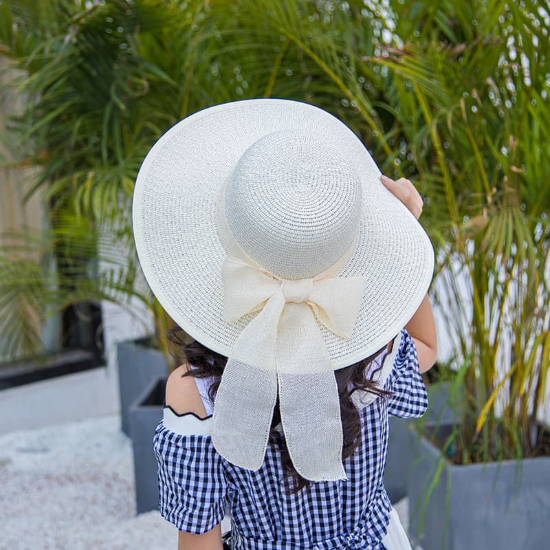 キッズ 帽子 夏のお出かけ 日よけ麦わら帽子｜広つば×軽やか素材で紫外線対策