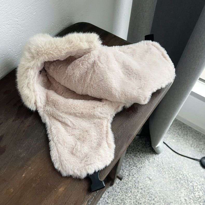 キッズ帽子 頭と耳の暖かさならこれにお任せ！ もこもこ耳あて付きフライトキャップ【51-58 cm・5歳〜】