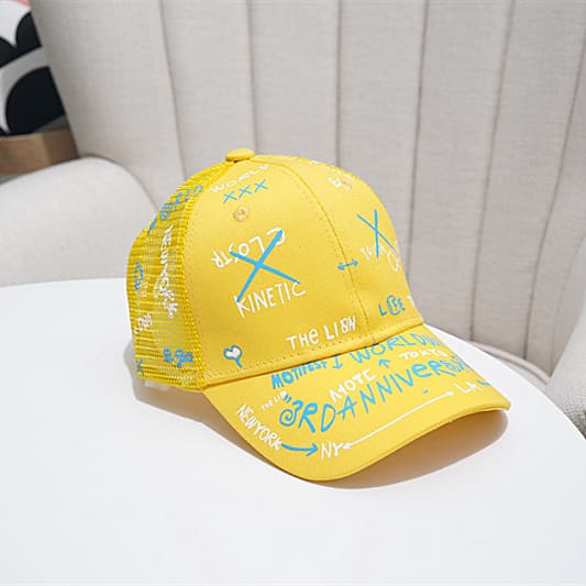 キッズ 帽子 おしゃれ文字デザイン メッシュキャップ｜通気性抜群＆ポップなキッズキャップ 