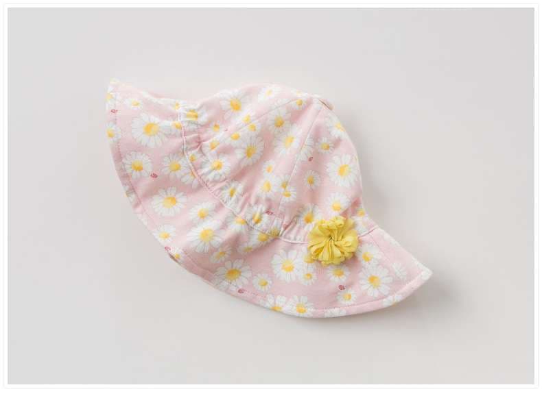 キッズ帽子  花柄キッズバケットハット