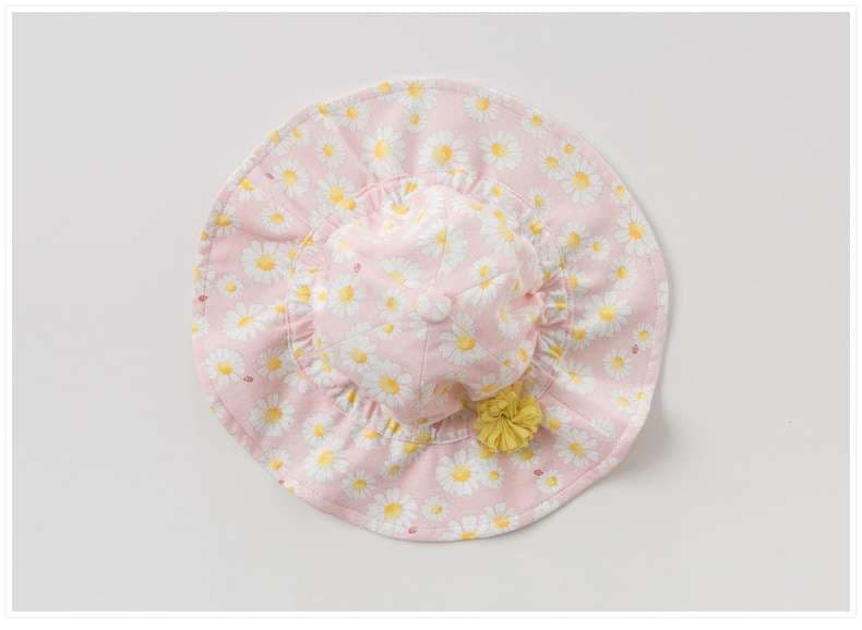 キッズ帽子  花柄キッズバケットハット