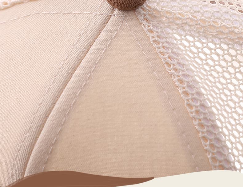 キッズ メッシュキャップ うさぎ刺繍入り｜軽量 × 通気性 × UVケア 帽子 2-10歳向け