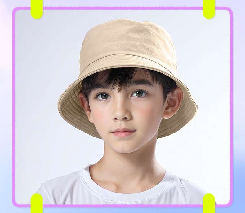 キッズ帽子  お出かけ日よけキッズバケットハット