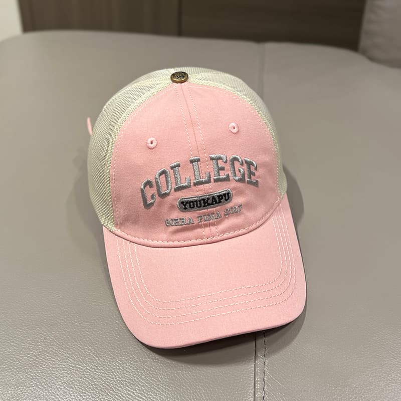 COLLEGE メッシュロゴ キッズキャップ｜通気性抜群×サイズ調整可 多色展開 子ども用