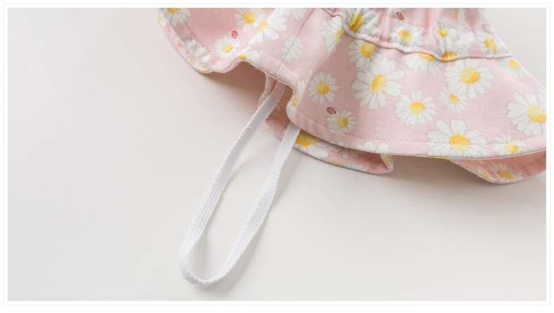 キッズ帽子  花柄キッズバケットハット
