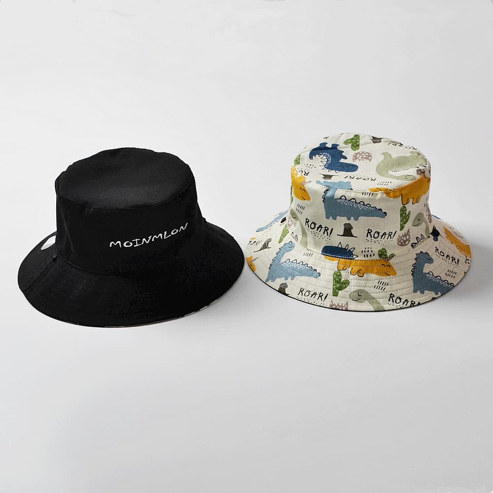 キッズ 帽子 夏用｜軽量両面バケットハット 通園・お出かけにぴったり【通気性＆日よけ対策】