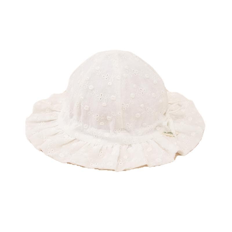  ベビー帽子 被った瞬間天使に♡ レース編みフリルのベビーボンネット｜お宮参り・お出かけ用にも 新生児〜ベビーサイズ3,200円（税込）