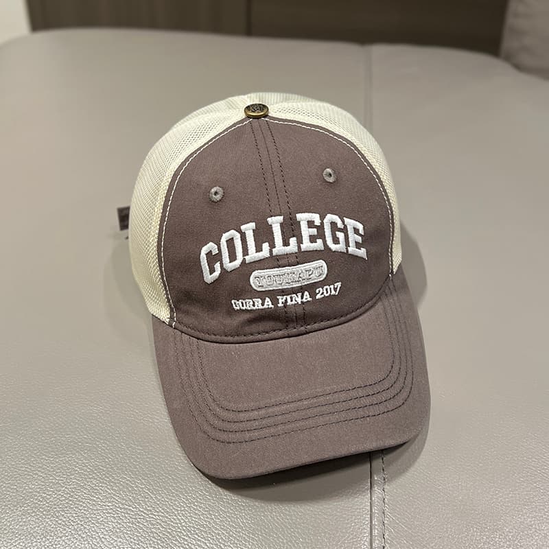 COLLEGE メッシュロゴ キッズキャップ｜通気性抜群×サイズ調整可 多色展開 子ども用