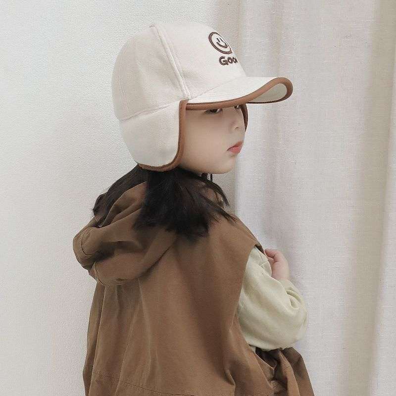 キッズ帽子 キッズ用あったか耳当て付き帽子