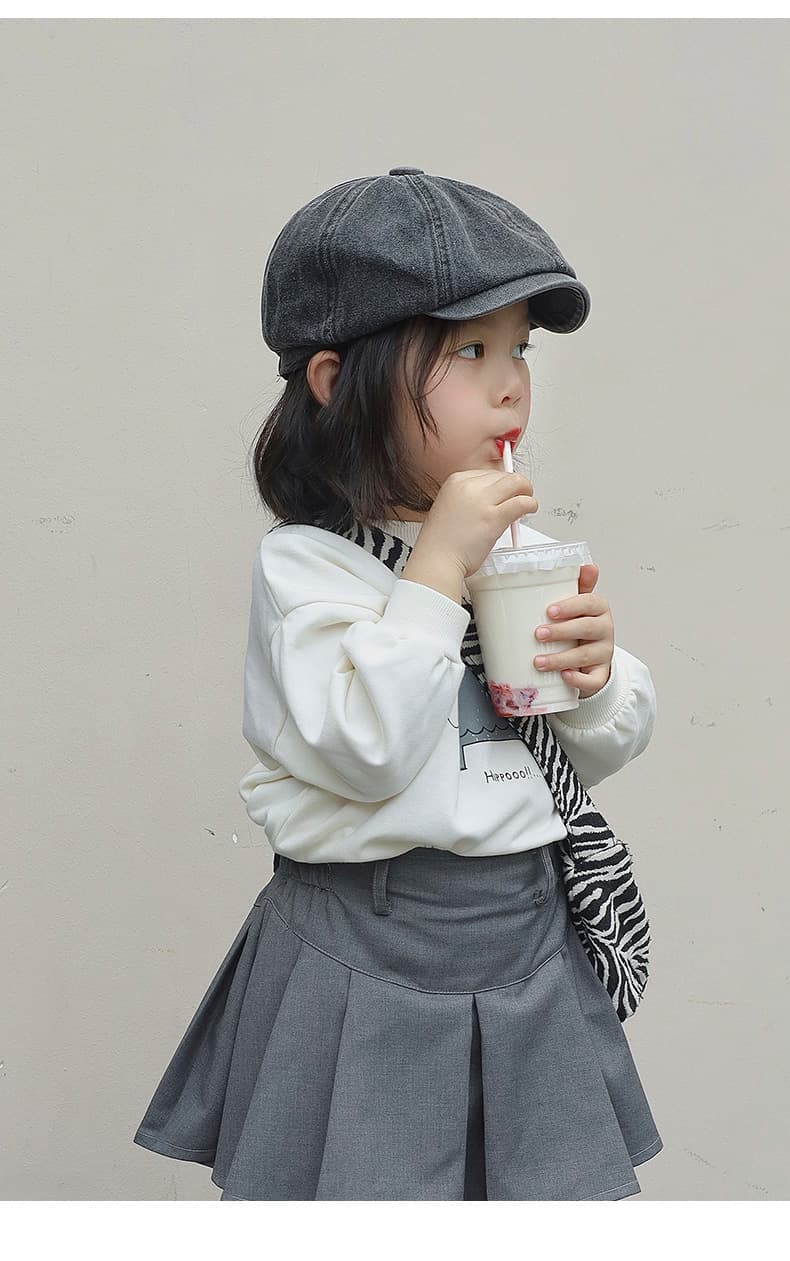キッズ帽子 えっ！？キャスケットってこんなに可愛いの！？ デニム風おしゃれキャスケット