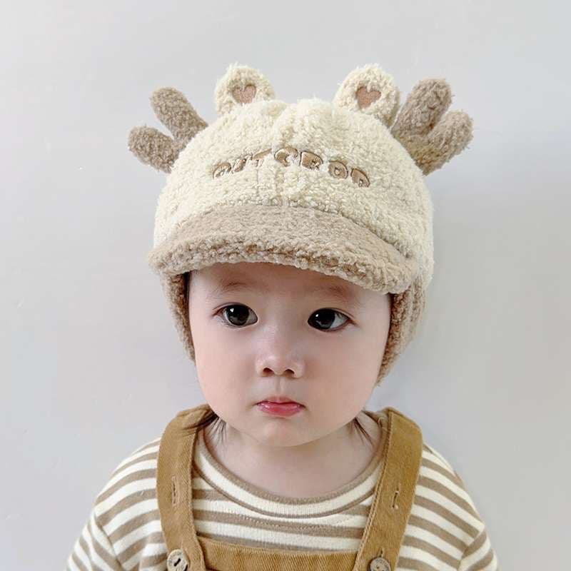 キッズ帽子 もこもこ動物キャップ