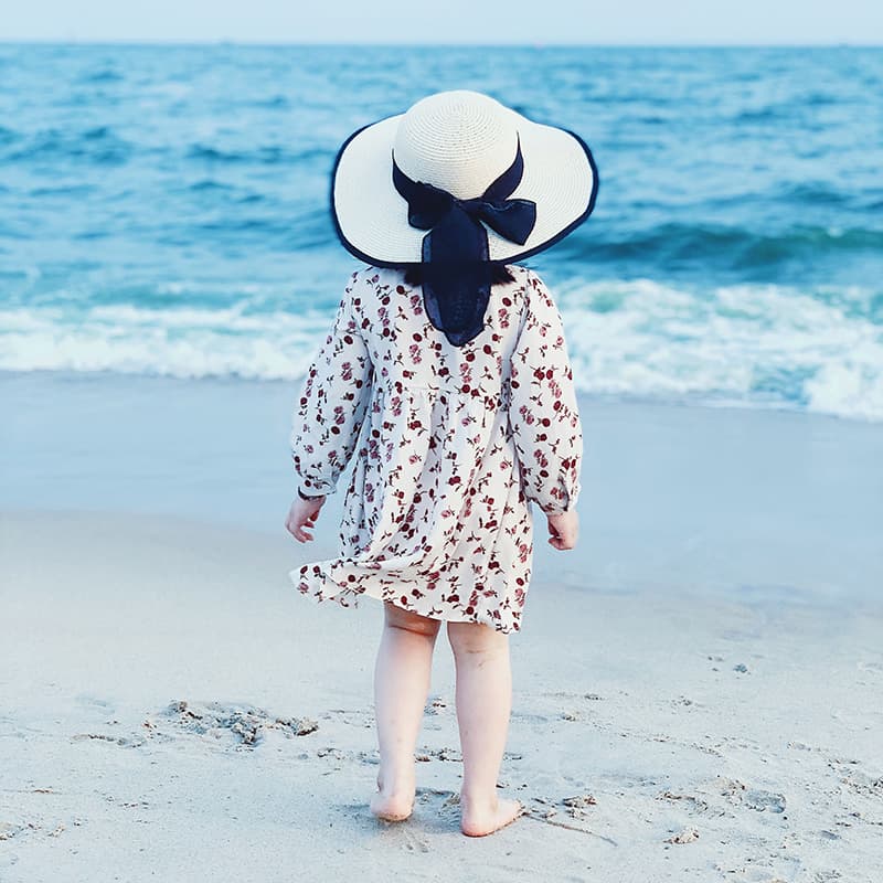 キッズ 帽子 夏のお出かけ 日よけ麦わら帽子｜広つば×軽やか素材で紫外線対策