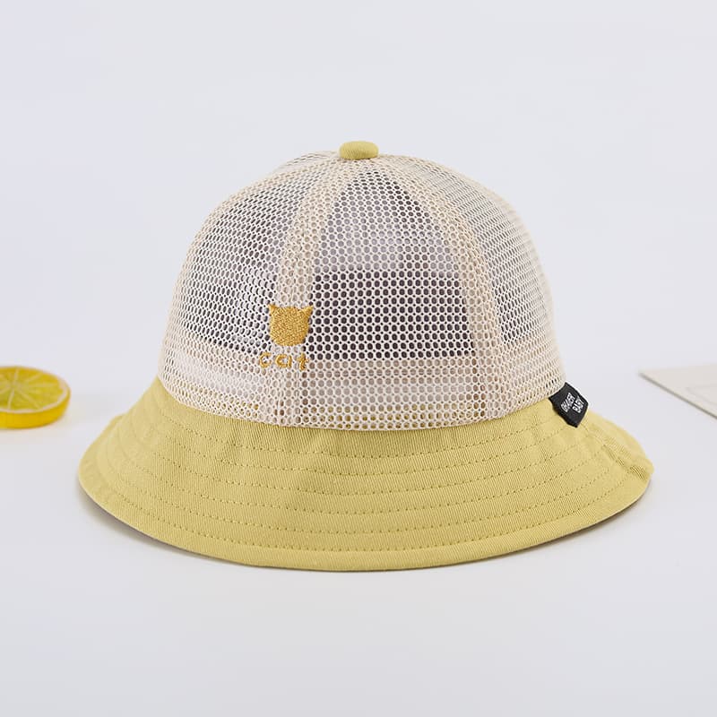 キッズ帽子 赤ちゃん用メッシュバケットハット 通気性抜群