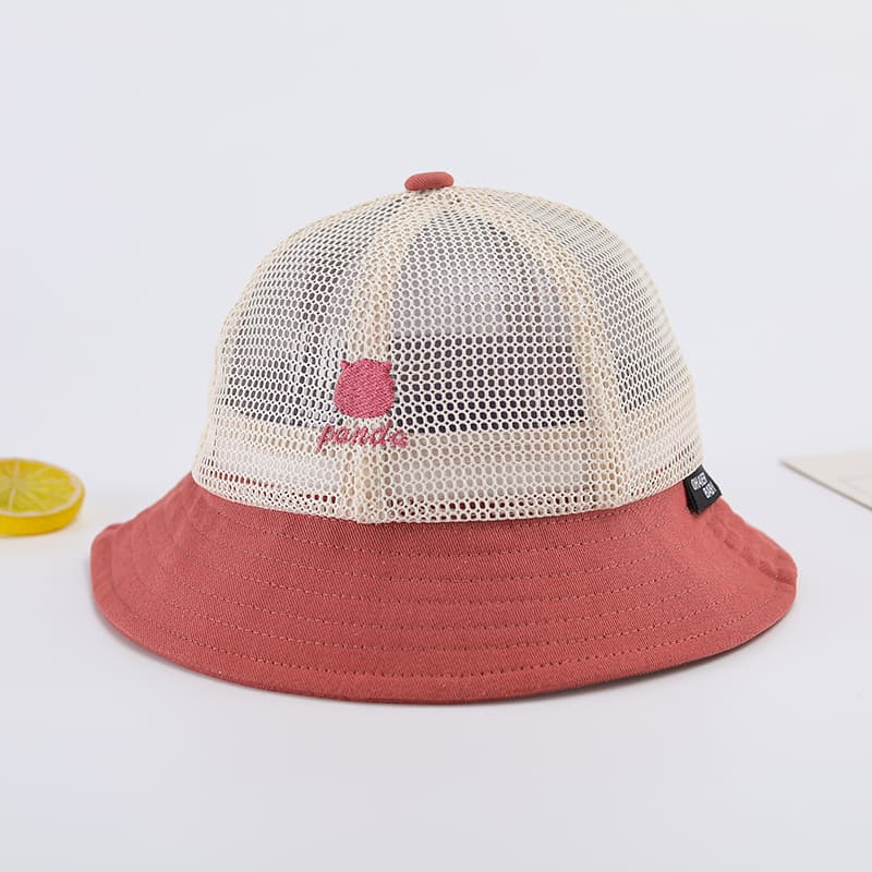 キッズ帽子 赤ちゃん用メッシュバケットハット 通気性抜群