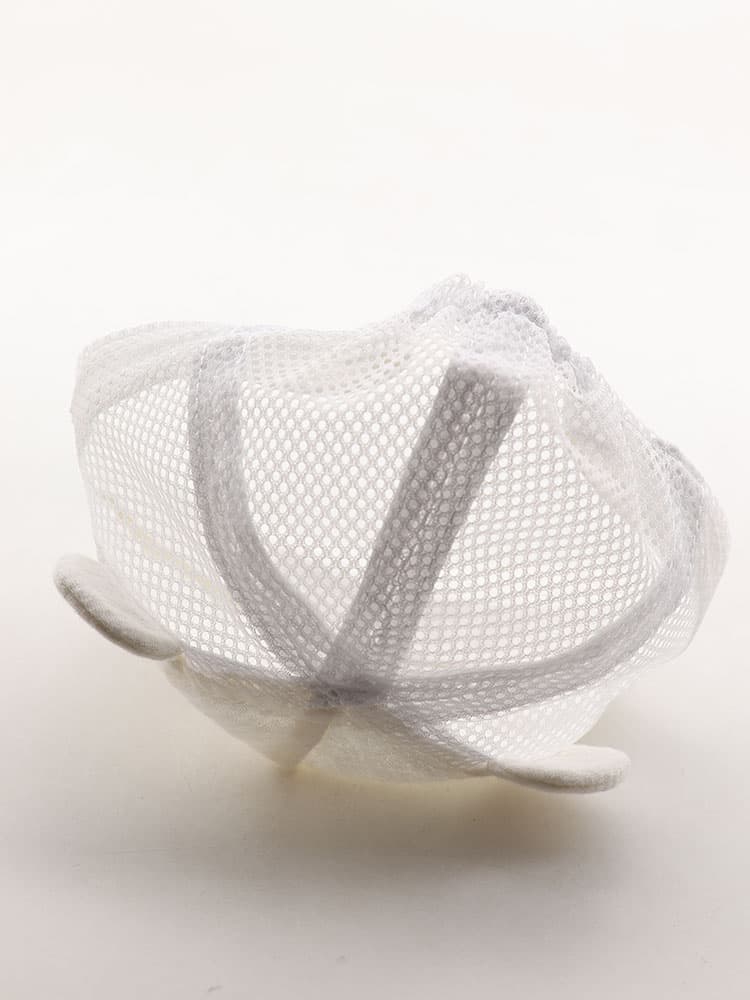 夏用 通気メッシュ くまさん耳付きベビーキャップ(新生児〜6ヶ月/頭囲36-44cm)|軽量&蒸れにくい赤ちゃん用帽子 2,700円