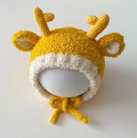 鹿の角付きベビーニット帽|6色展開 赤ちゃん0〜3歳 防寒 あったか素材 ギフトにも◎