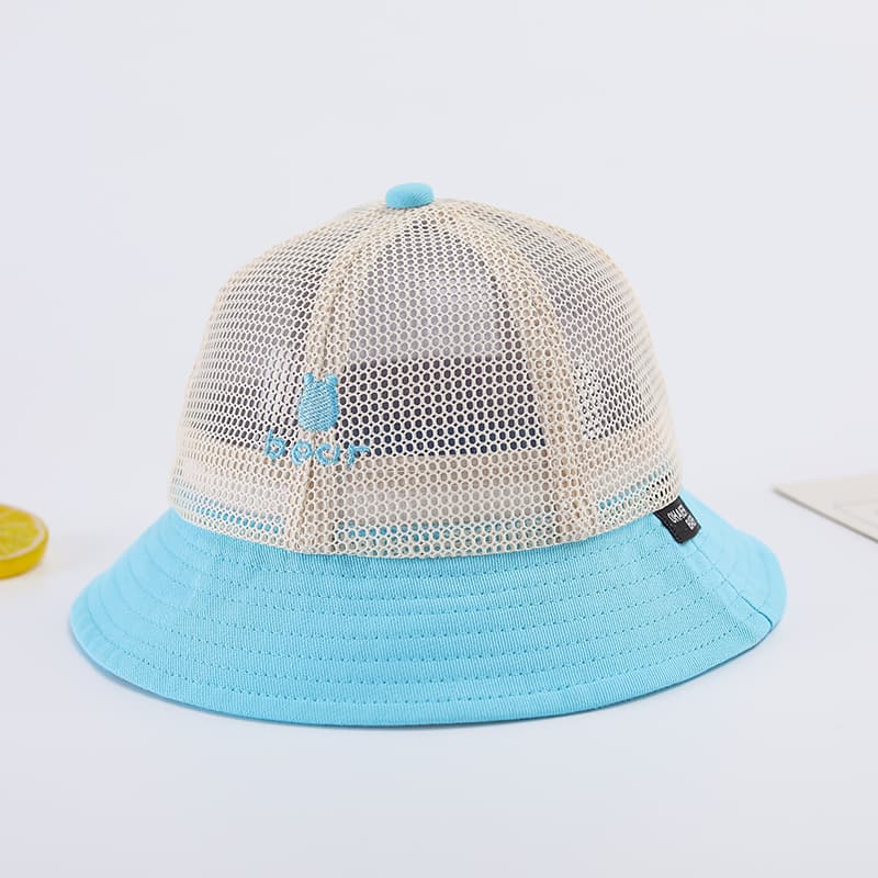 キッズ帽子 赤ちゃん用メッシュバケットハット 通気性抜群