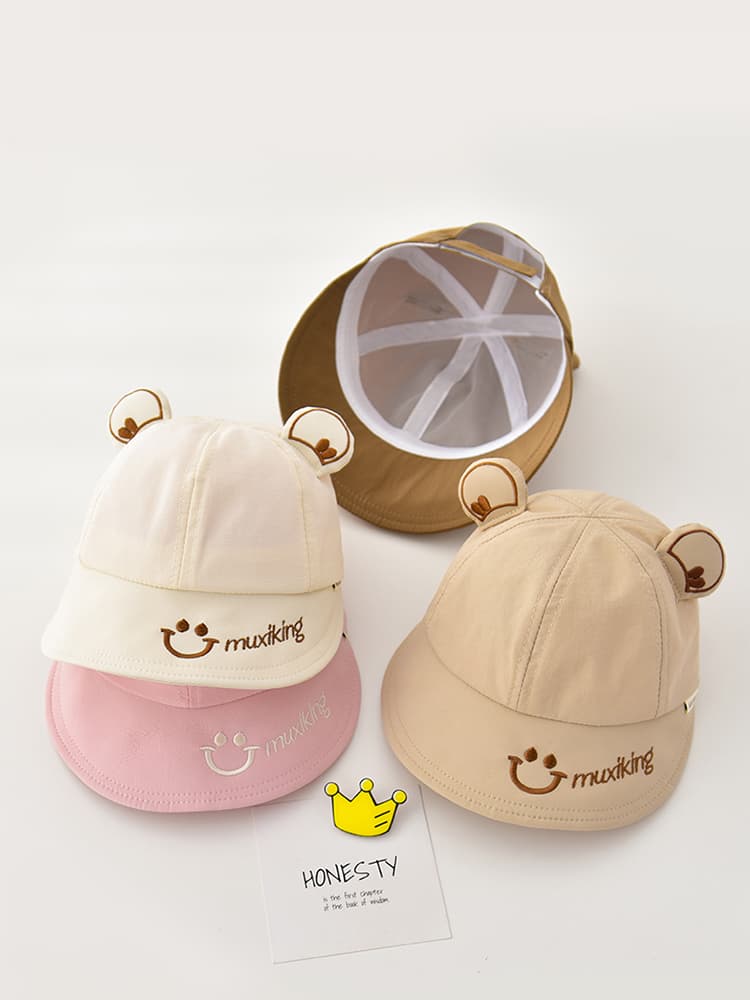 ベビー 帽子 くまみみ付きやわらかベビーキャップ|3〜24 ヶ月対応 やさしい素材 2,940円(税込)